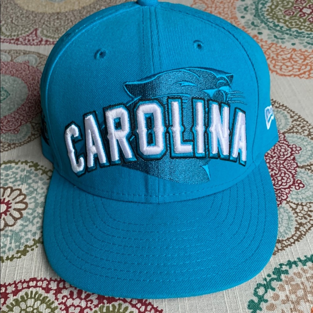 Carolina Panthers New Era 59Fifty Fitted Hat Like New 7 3/8